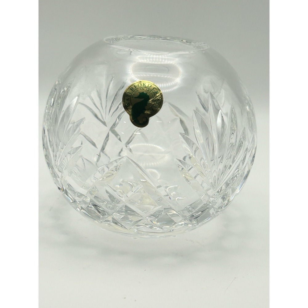 Waterford Lafford 4" Rose Bowl Lead Crystal Made in Ireland 135752 Clear Vase